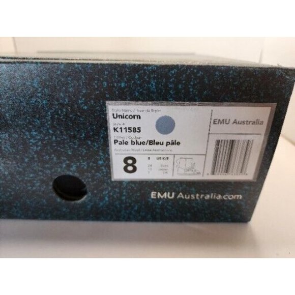 NEW EMU Australia Unicorn Blue Kids Size 8 Boots NIB - Picture 8 of 8